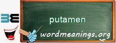 WordMeaning blackboard for putamen